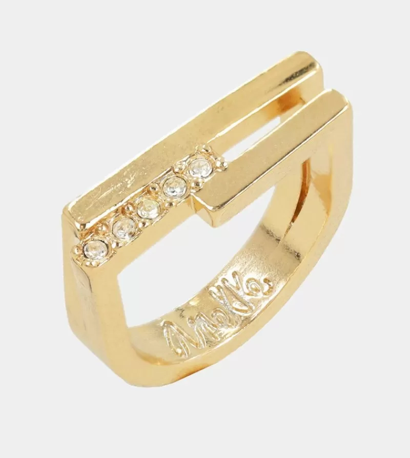 Anekke Joyería | Anillo Con Brillantes Dorado