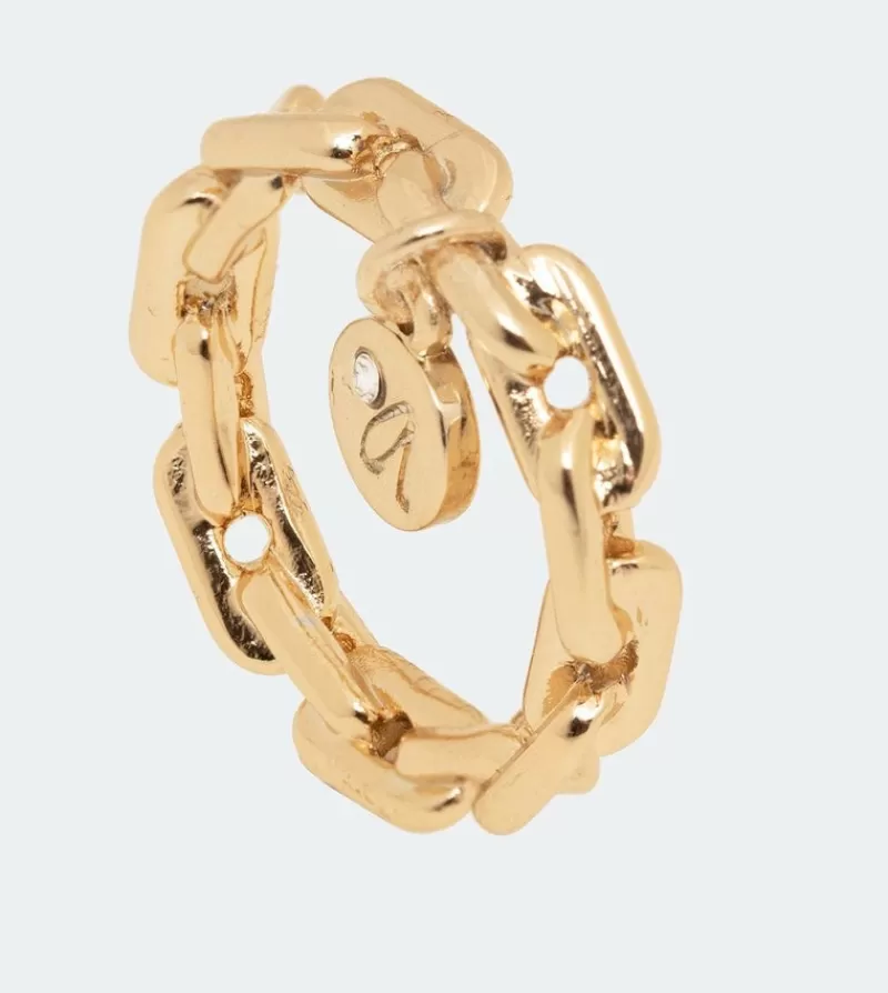 Anekke Joyería | Anillo Con Medalla Dorado