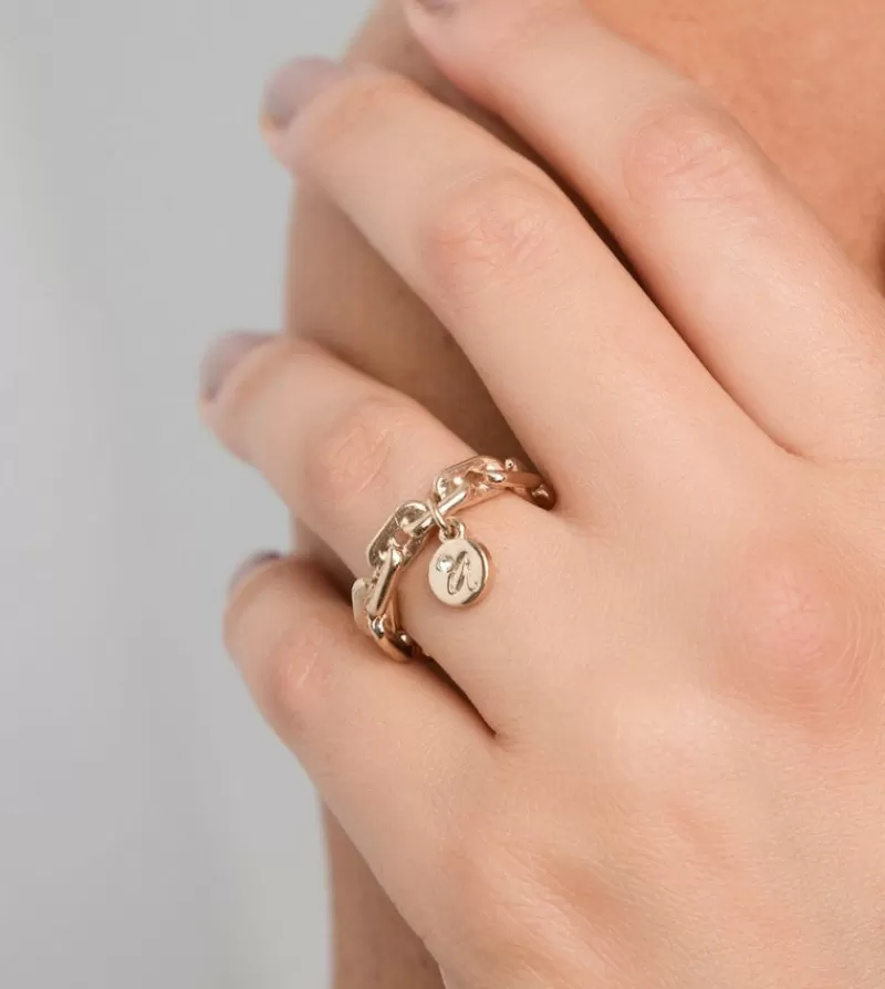 Anekke Joyería | Anillo Con Medalla Dorado