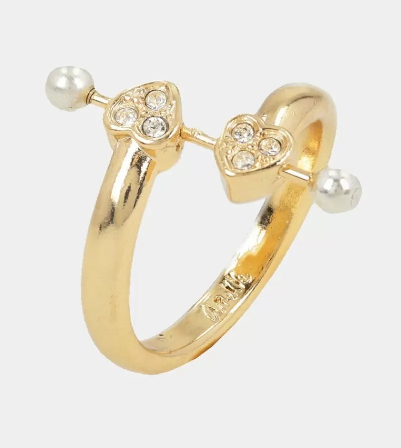 Anekke Joyería | Anillo Corazones Dorado