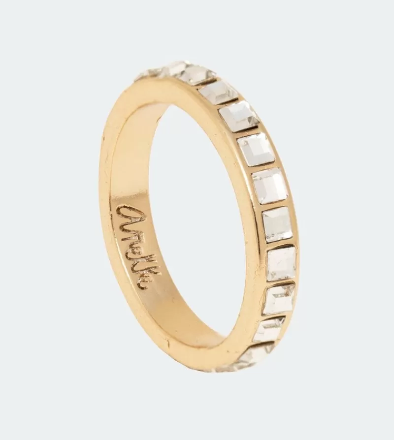 Anekke Joyería | Anillo Dorado Brillante