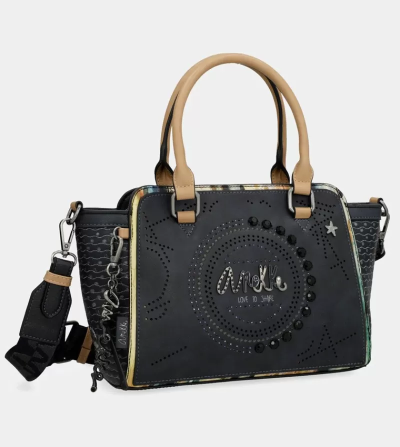 Anekke Bandoleras | Bolso Bowling Azul Marino Studio