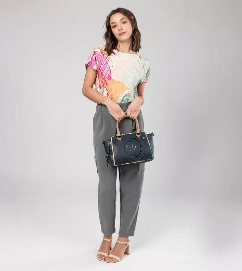 Anekke Bandoleras | Bolso Bowling Azul Marino Studio