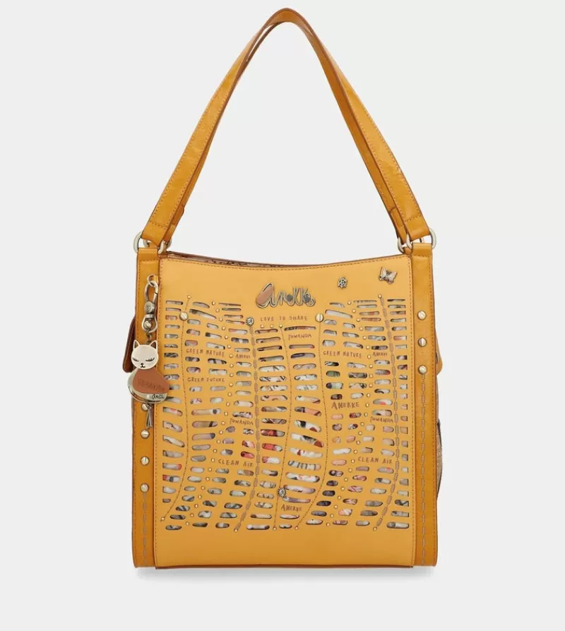 Anekke Tote & Shoppers | Bolso De Hombro Ocre Nature Pachamama