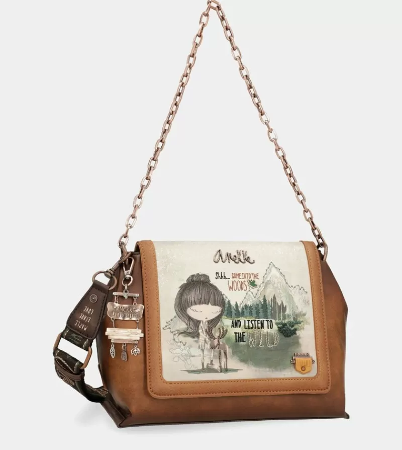 Anekke Bolsos De Hombro | Bolso De Solapa Con Asa Metalica The Forest