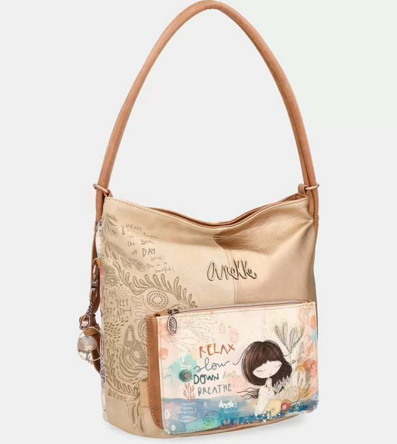 Anekke Mochilas Y Sacos | Bolso Hobo Convertible En Mochila Mediterranean