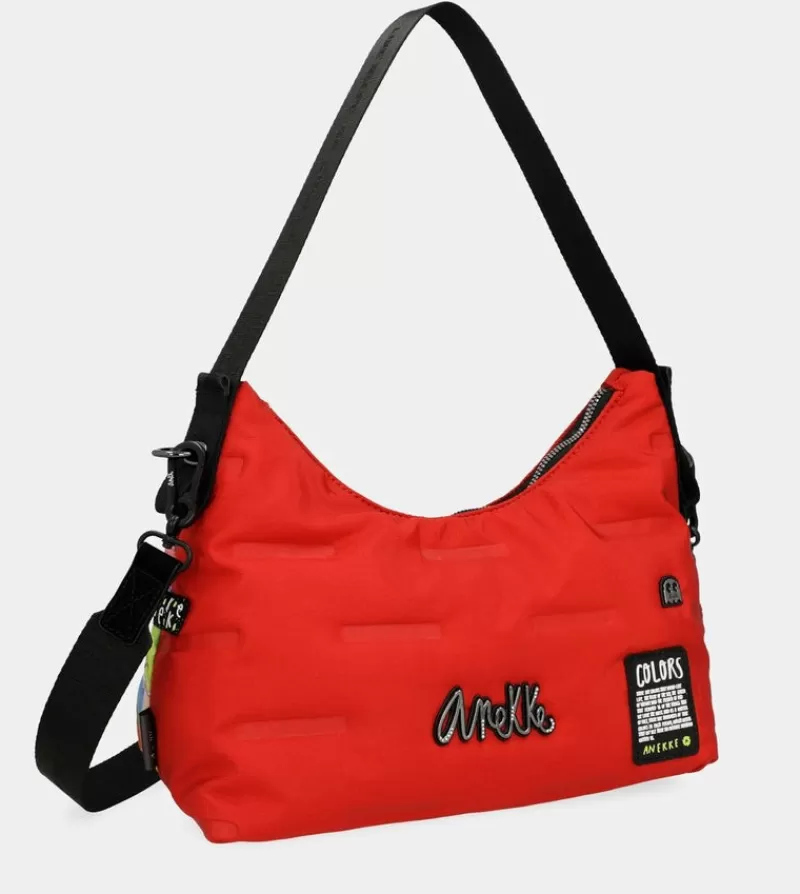 Anekke Bolsos De Hombro | Bolso Hobo Rojo Nature Colors