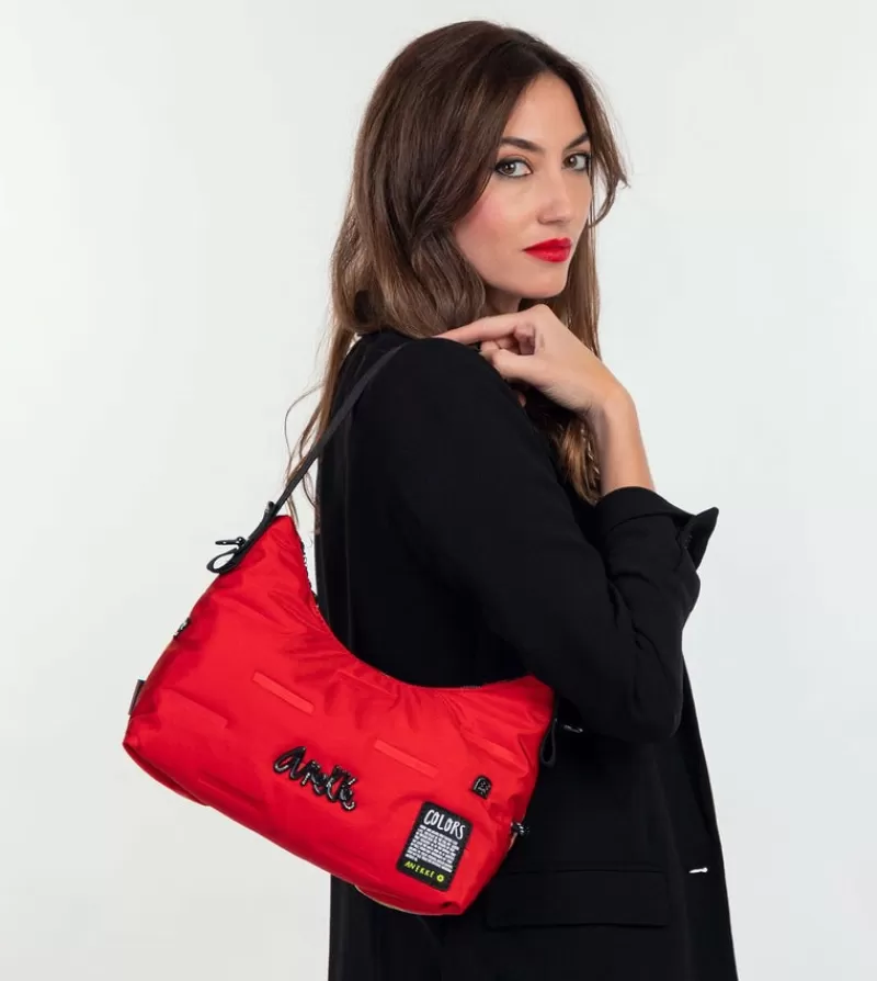 Anekke Bolsos De Hombro | Bolso Hobo Rojo Nature Colors