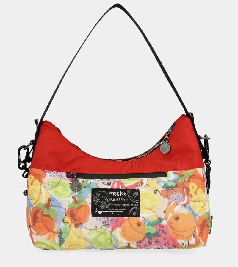 Anekke Bolsos De Hombro | Bolso Hobo Rojo Nature Colors