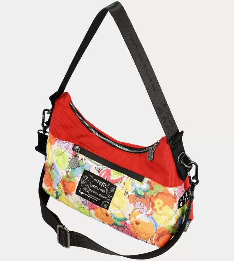 Anekke Bolsos De Hombro | Bolso Hobo Rojo Nature Colors
