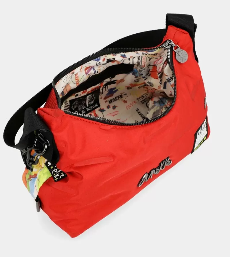 Anekke Bolsos De Hombro | Bolso Hobo Rojo Nature Colors
