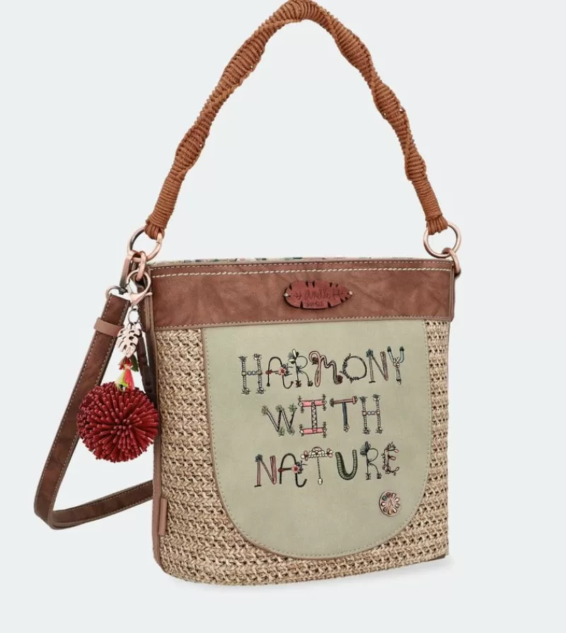 Anekke Tote & Shoppers | Bolso Hombro Rafia Naturaleza