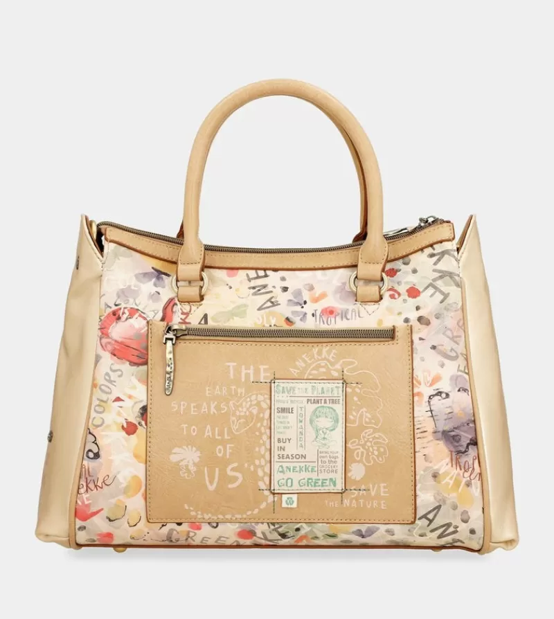 Anekke Bolsos De Mano | Bolso Tipo Doctor Dorado Nature Pachamama