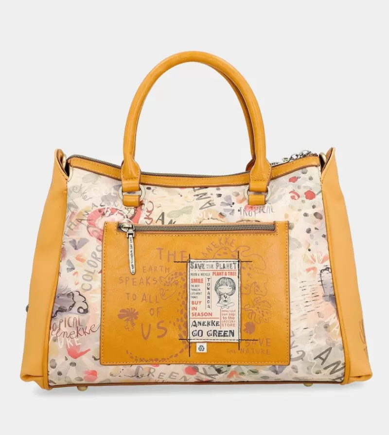 Anekke Tote & Shoppers | Bolso Tipo Doctor Ocre Nature Pachamama