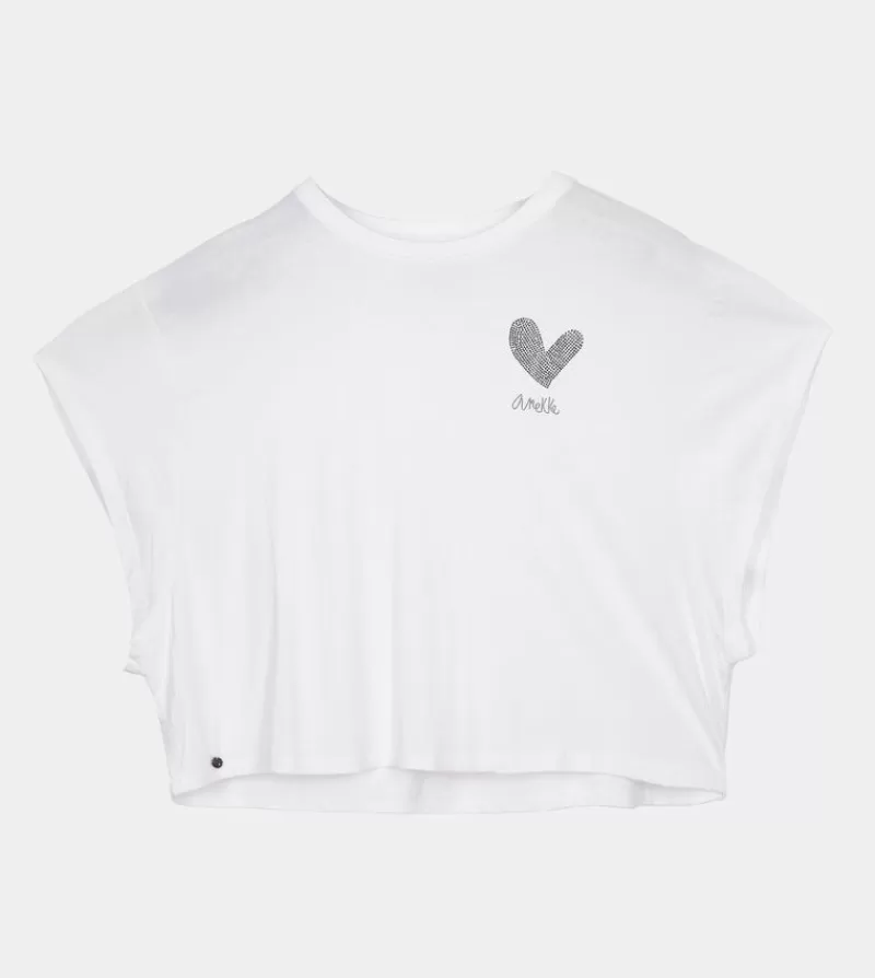 Anekke Camisetas | Crop Top Blanco