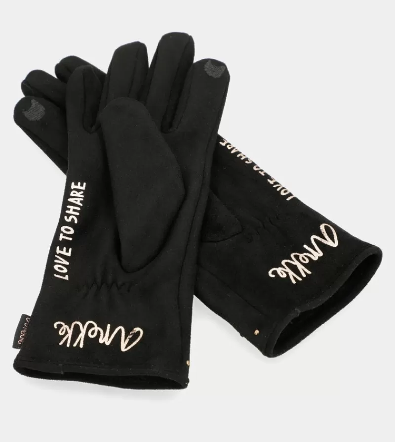 Anekke Guantes | Guantes Interior Forrado Negro