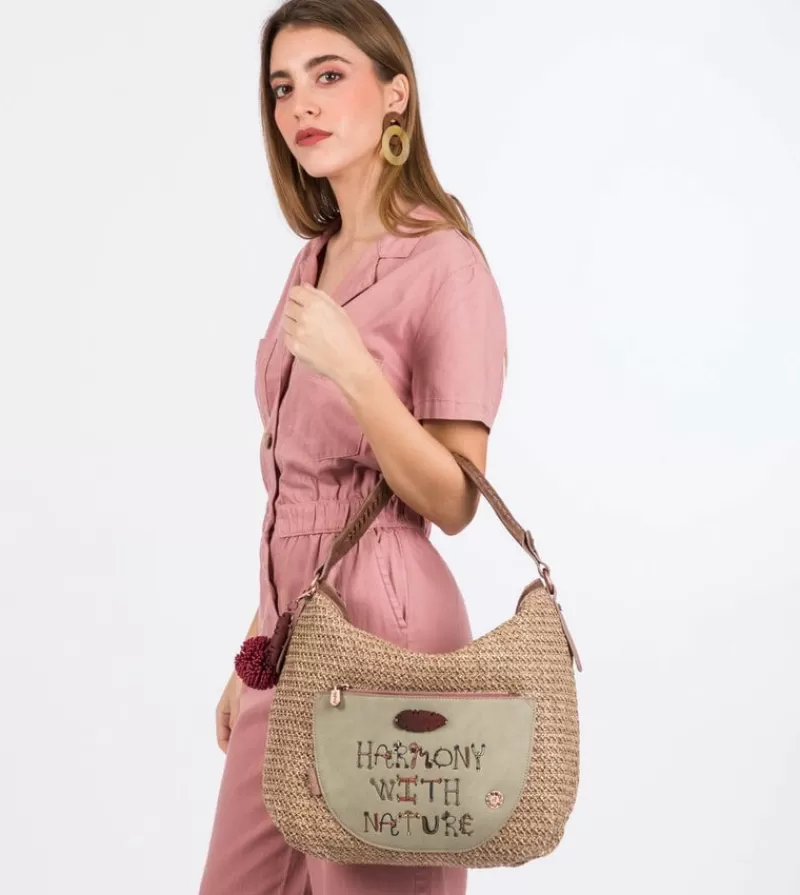 Anekke Bolsos De Hombro | Hobo Rafia Naturaleza