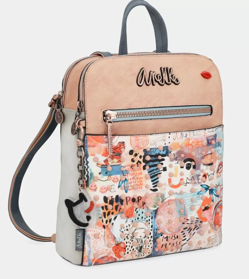 Anekke Mochilas Y Sacos | Mochila Doble Compartimento Fancy