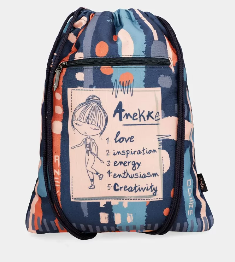 Anekke Mochilas Y Sacos | Mochila Saco De Tela Contemporary