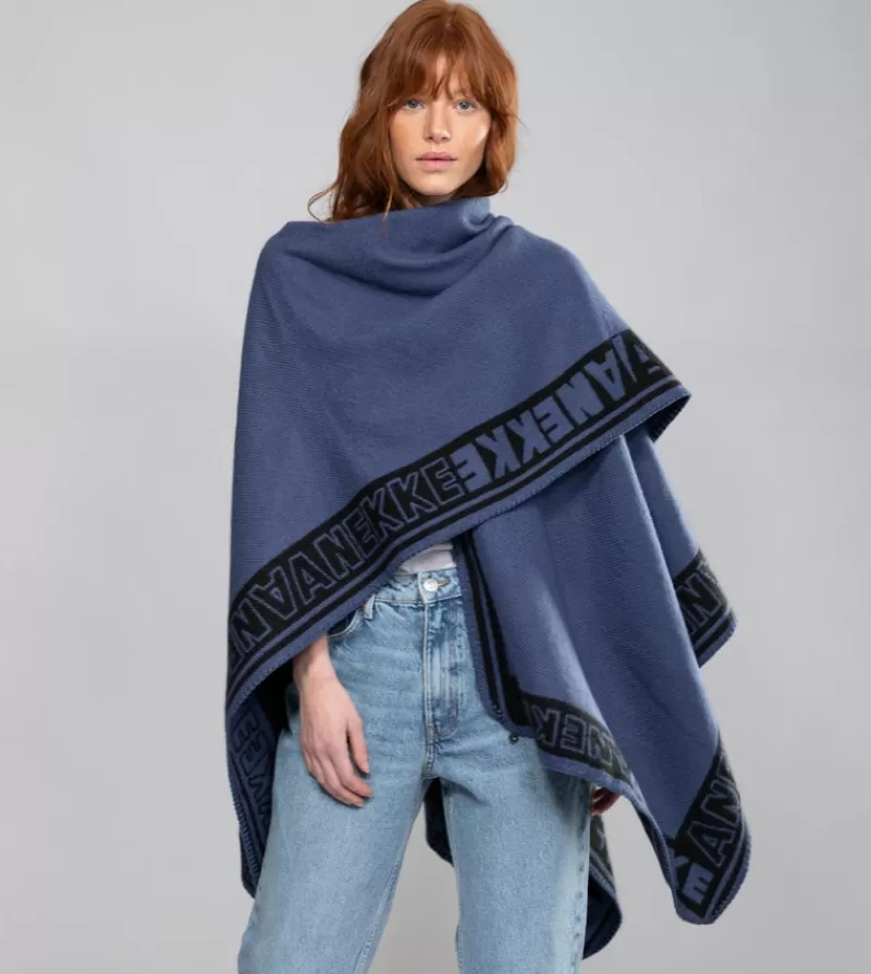 Anekke Ponchos | Poncho Azul Marino Shodo