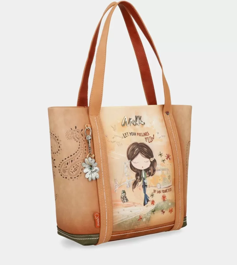 Anekke Tote & Shoppers | Shopping Peace & Love Camel