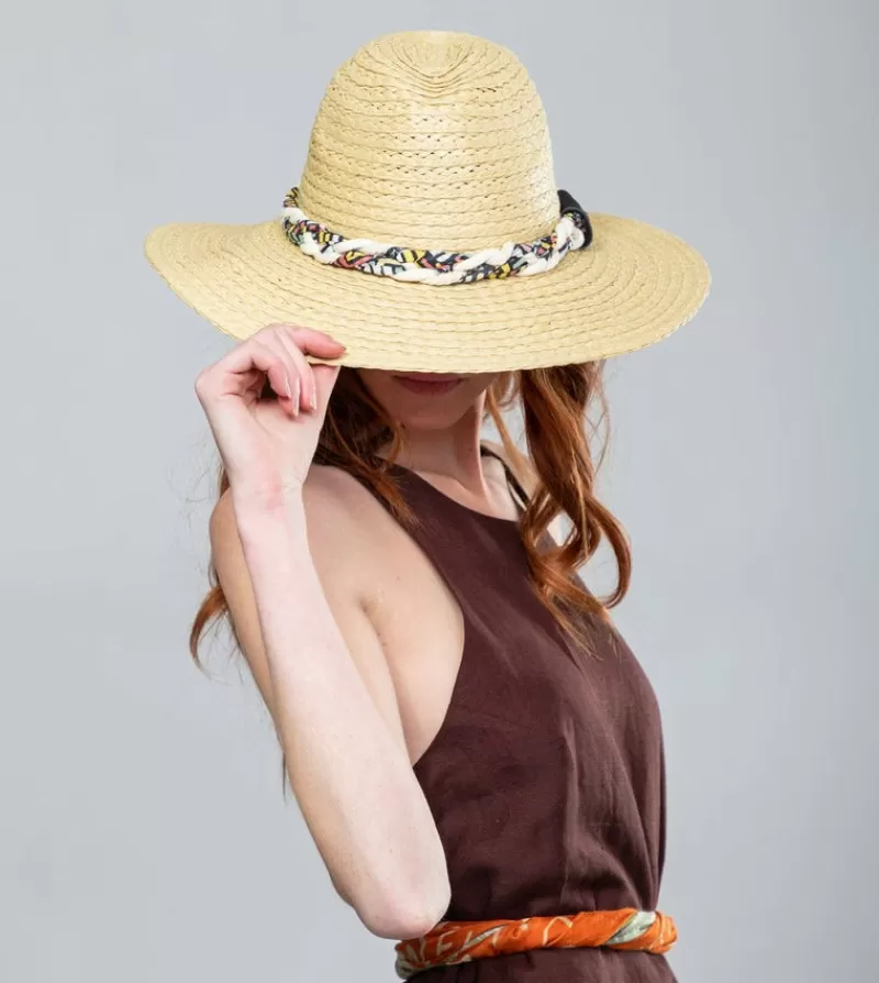 Anekke Gorros Y Sombreros | Sombrero Rafia Crudo