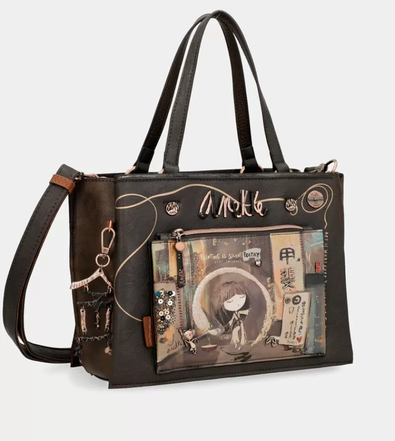 Anekke Bolsos De Mano | Tote Marron Con Bandolera Shoen